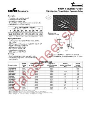 BK/S505-1.25A datasheet  