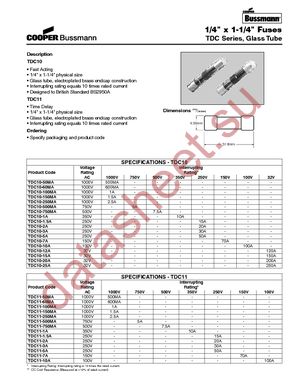BK/TDC11-500MA datasheet  