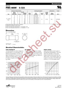 FWC-8A10F datasheet  