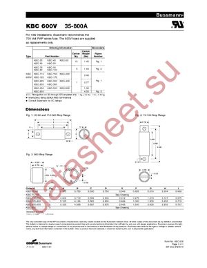 KBC-4 datasheet  