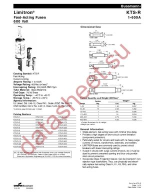 KTS-R-100 datasheet  