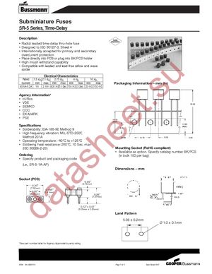 SR-5-1.6A-AP datasheet  