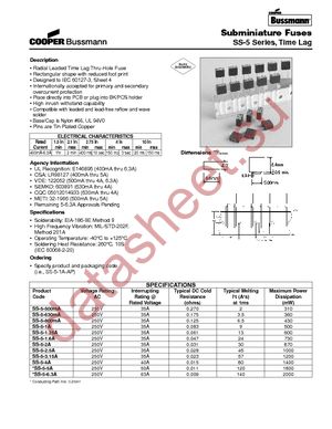 SS-5-2.5A-BK datasheet  