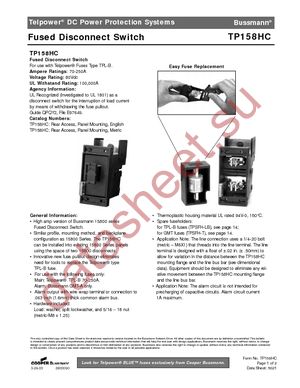 TP158HC datasheet  