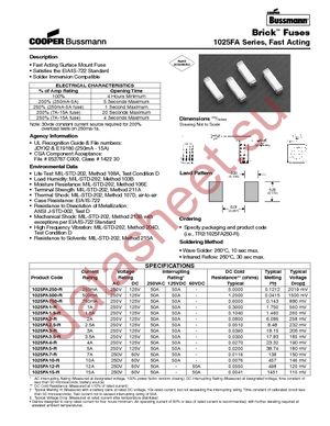 TR2/1025FA2A datasheet  