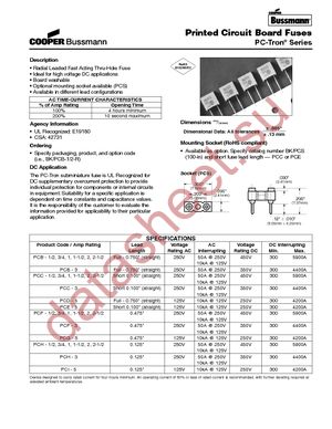 TR/PCD-5-R datasheet  