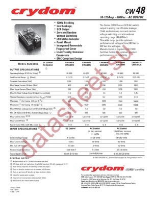 CWA4890-10 datasheet  