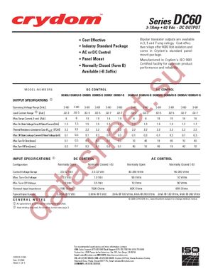 DC60S5 datasheet  