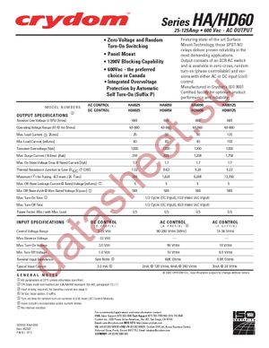 HA60125 datasheet  