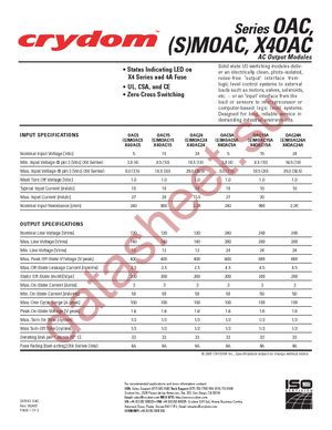 OAC-24A datasheet  