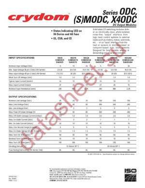 ODC-15 datasheet  