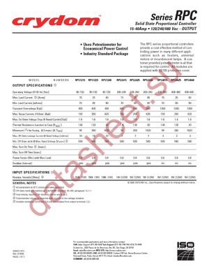 RPC1225 datasheet  