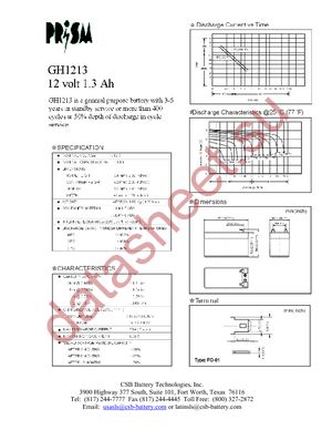 GH1213 datasheet  