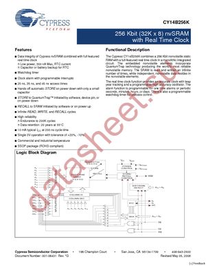 CY14B256K-SP35XI datasheet  