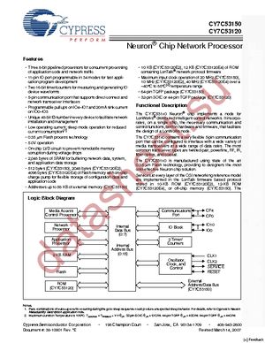 CY7C53120E2-10AXI datasheet  