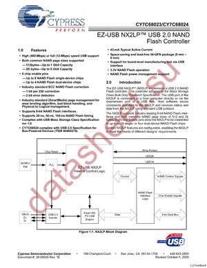 CY7C68023-56LFXC datasheet  