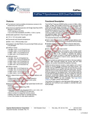 CYD04S36V18-167BBXI datasheet  