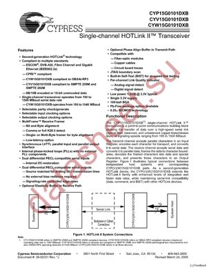 CYP15G0101DXB-BBXI datasheet  