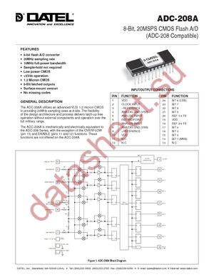 ADC-208AMC datasheet  