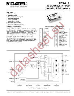 ADS-112MC datasheet  