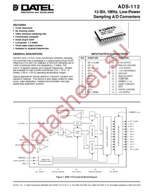 ADS-112/883 datasheet  