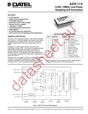 ADS-119/883 datasheet  