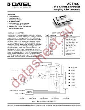 ADS-927/883 datasheet  