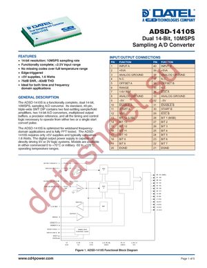 ADSD-1410S datasheet  