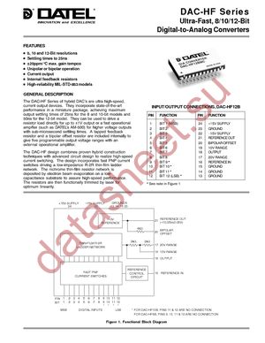 DAC-HF8/883 datasheet  