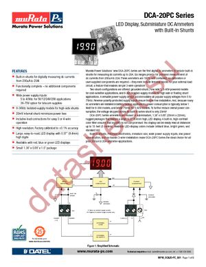 DCA-20PC-1-DC1-RL-C datasheet  
