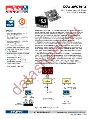 DCA5-20PC-10-DC1-RL-C datasheet  