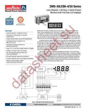DMS-30LCDA-4/20B-C datasheet  
