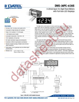 DMS-30PC-4/20S-24BS-I-C datasheet  