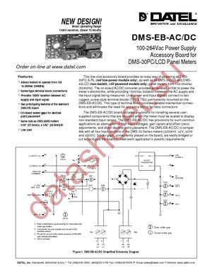 DMS-EB-AC/DC-C datasheet  