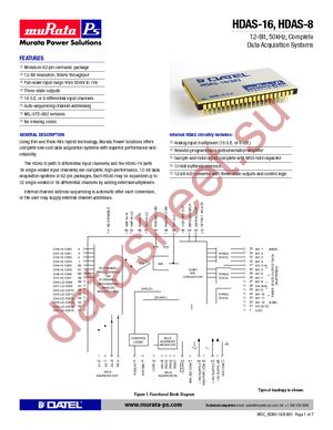 HDAS-16/883 datasheet  