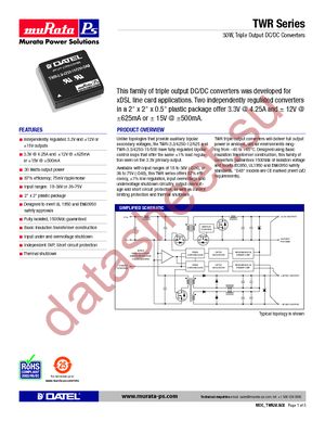 TWR-3.3/4250-12/625-D24-C datasheet  