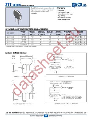 ZTT-2.00MG datasheet  