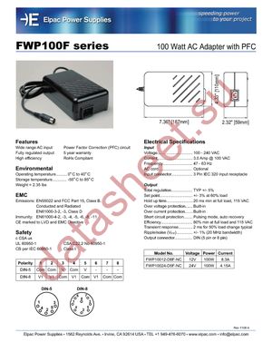 FWP10012-D8F-NC datasheet  