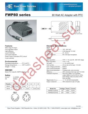 FWP8012-D8-NC datasheet  