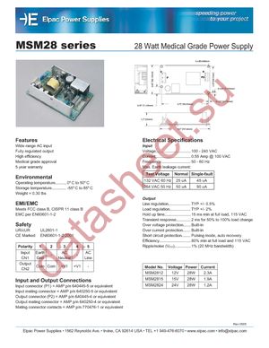 MSM2812 datasheet  