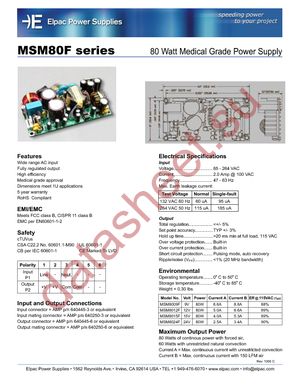MSM8009F datasheet  