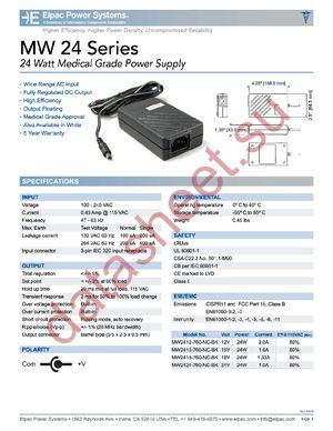 MW2412-760-NC-WH datasheet  