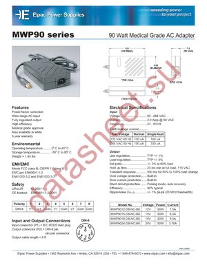 MWP9012-D8-NC-BK datasheet  