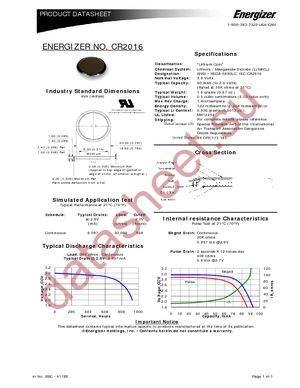 ECR2016BP datasheet  