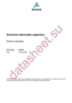 B43504A2227M datasheet  