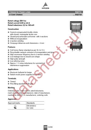 B82732R2901B30 datasheet  