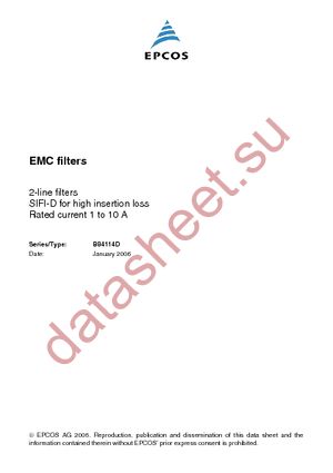 B84114DK10 datasheet  