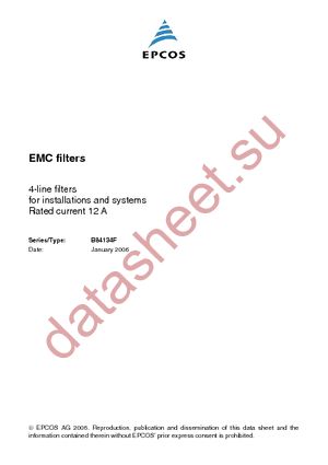 B84134F12A1 datasheet  