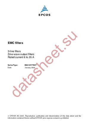 B84143V16R27 datasheet  