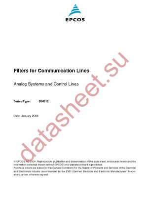 B84312C100B2 datasheet  